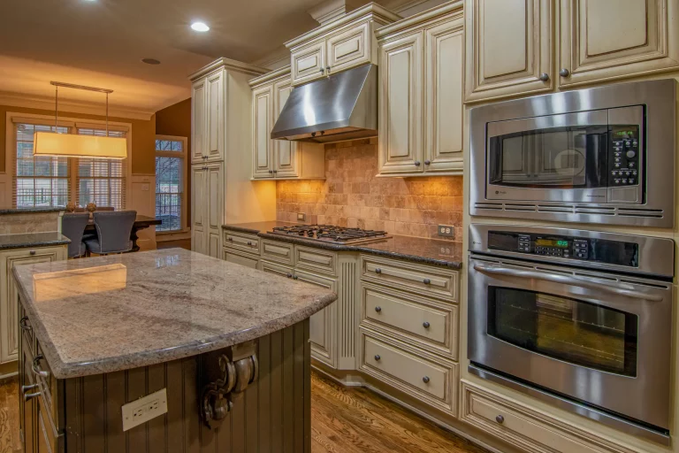 Kitchen with granite counters